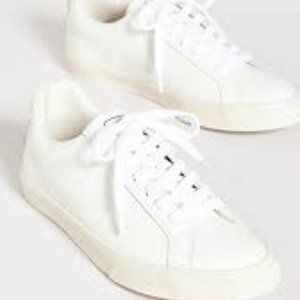 Veja Women's Esplar Leather Low-Top Sneakers, Extra White Natural Sz 8